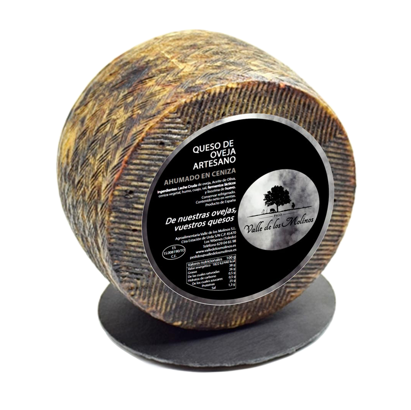 Valle de los Molinos - ser owczy wędzony w popiole typu Manchego 6 m-cy - obrazek 2